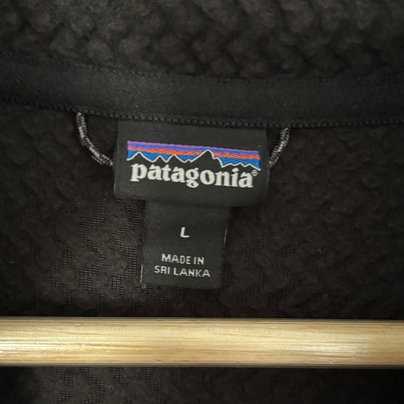 Patagonia Women’s R1 Air Fleece Zip Neck Pullover Black Recycled Size Large - Picture 2 of 14